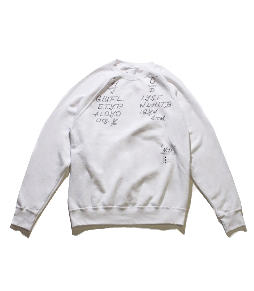画像をギャラリービューアに読み込む, AOR Tagging Sweatshirts WHITE