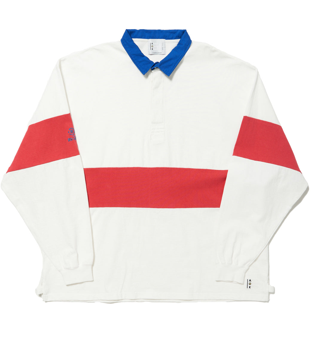 Load image into Gallery viewer, 24SS L/S Rugby Shirt WHITE×RED
