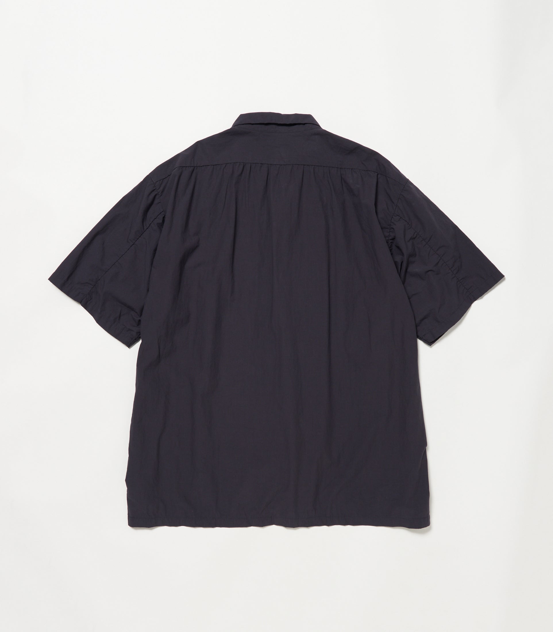 画像をギャラリービューアに読み込む, Open Collar Puckering Shirt NAVY
