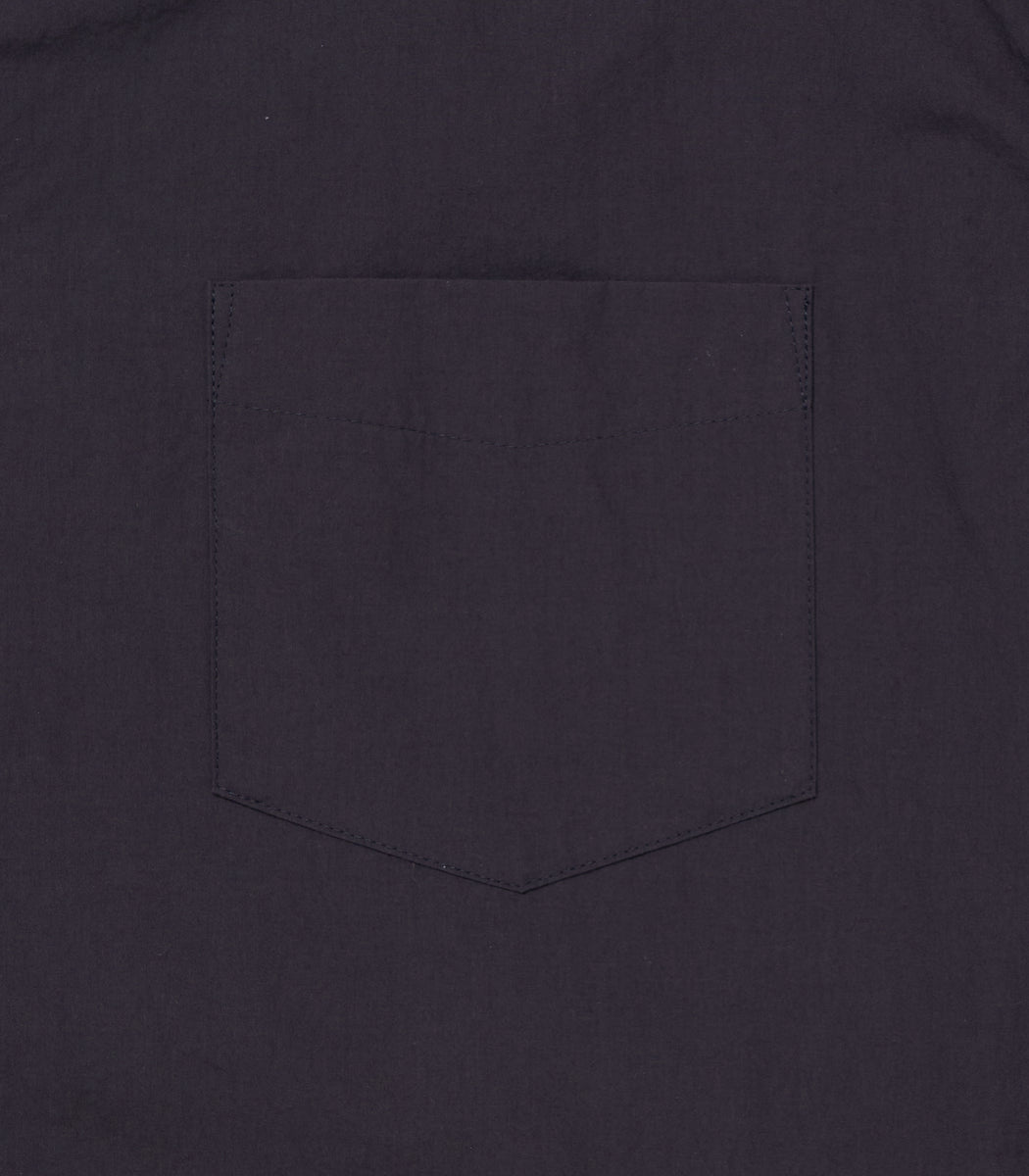 画像をギャラリービューアに読み込む, Open Collar Puckering Shirt NAVY
