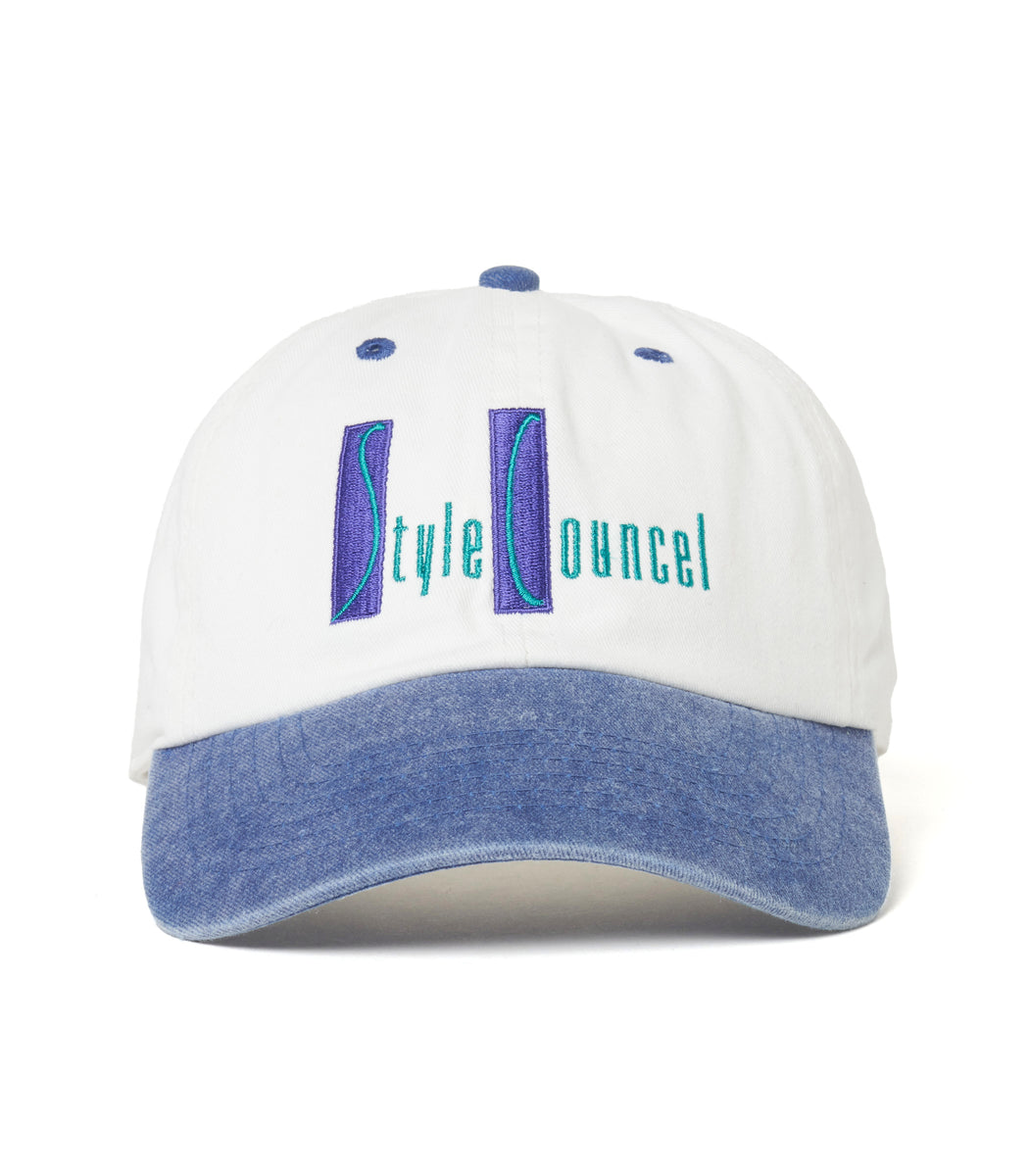 Load image into Gallery viewer, Style Councel Bicolor Baseball Cap NATURAL × ROYAL BLUE

