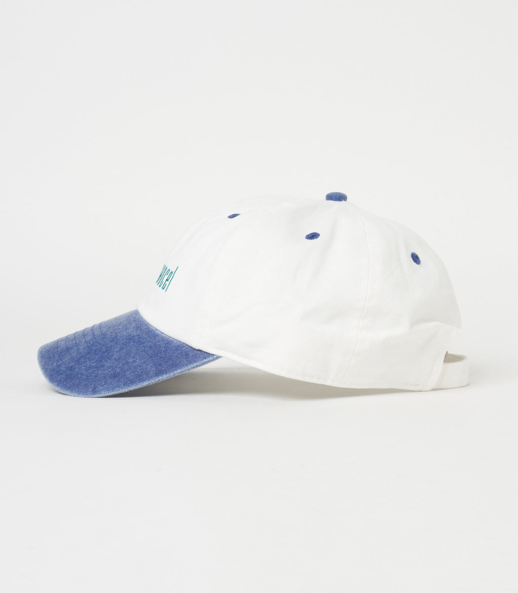 Load image into Gallery viewer, Style Councel Bicolor Baseball Cap NATURAL × ROYAL BLUE
