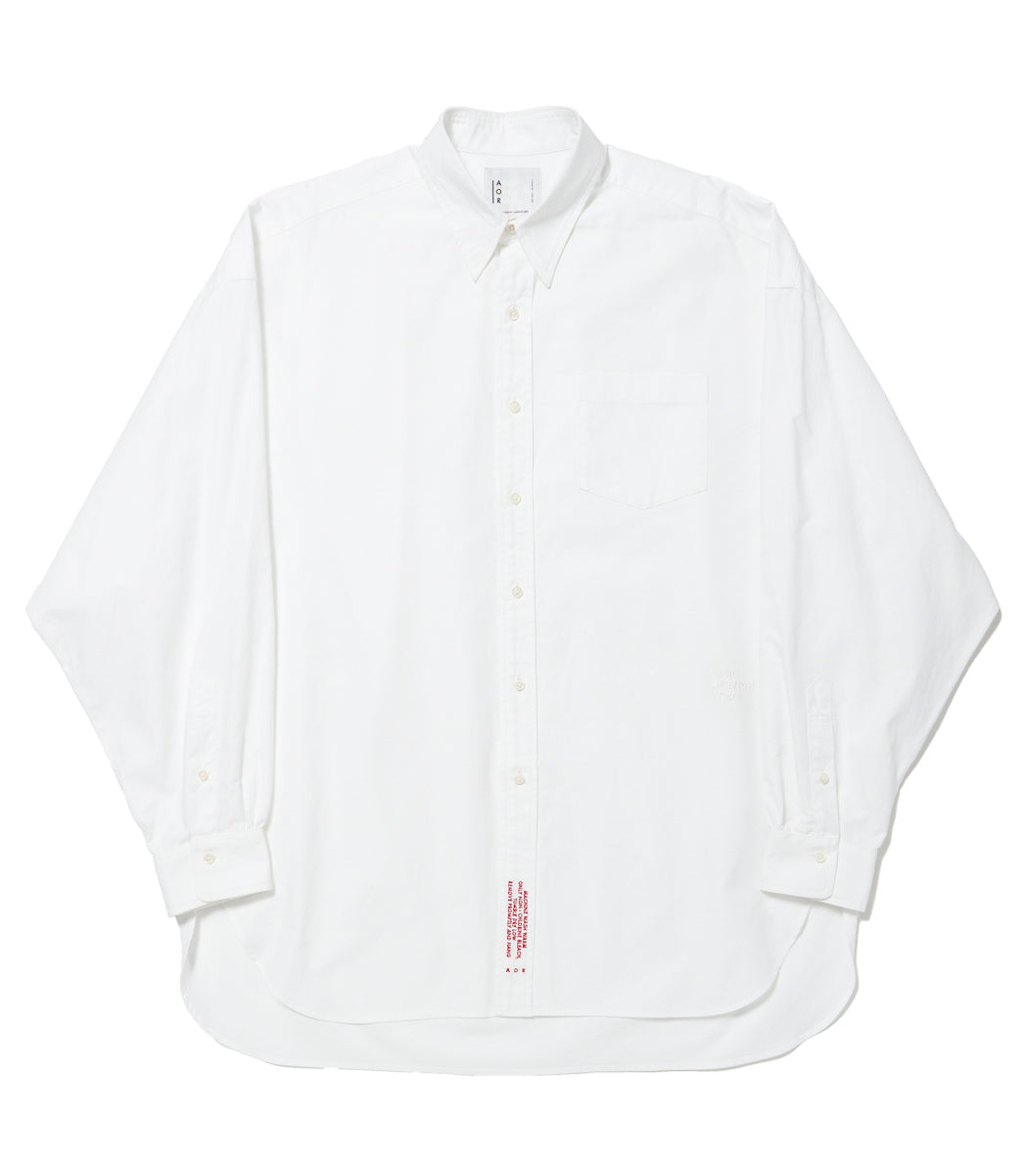 将图片加载到图库查看器，American Oxford Shirt WHITE
