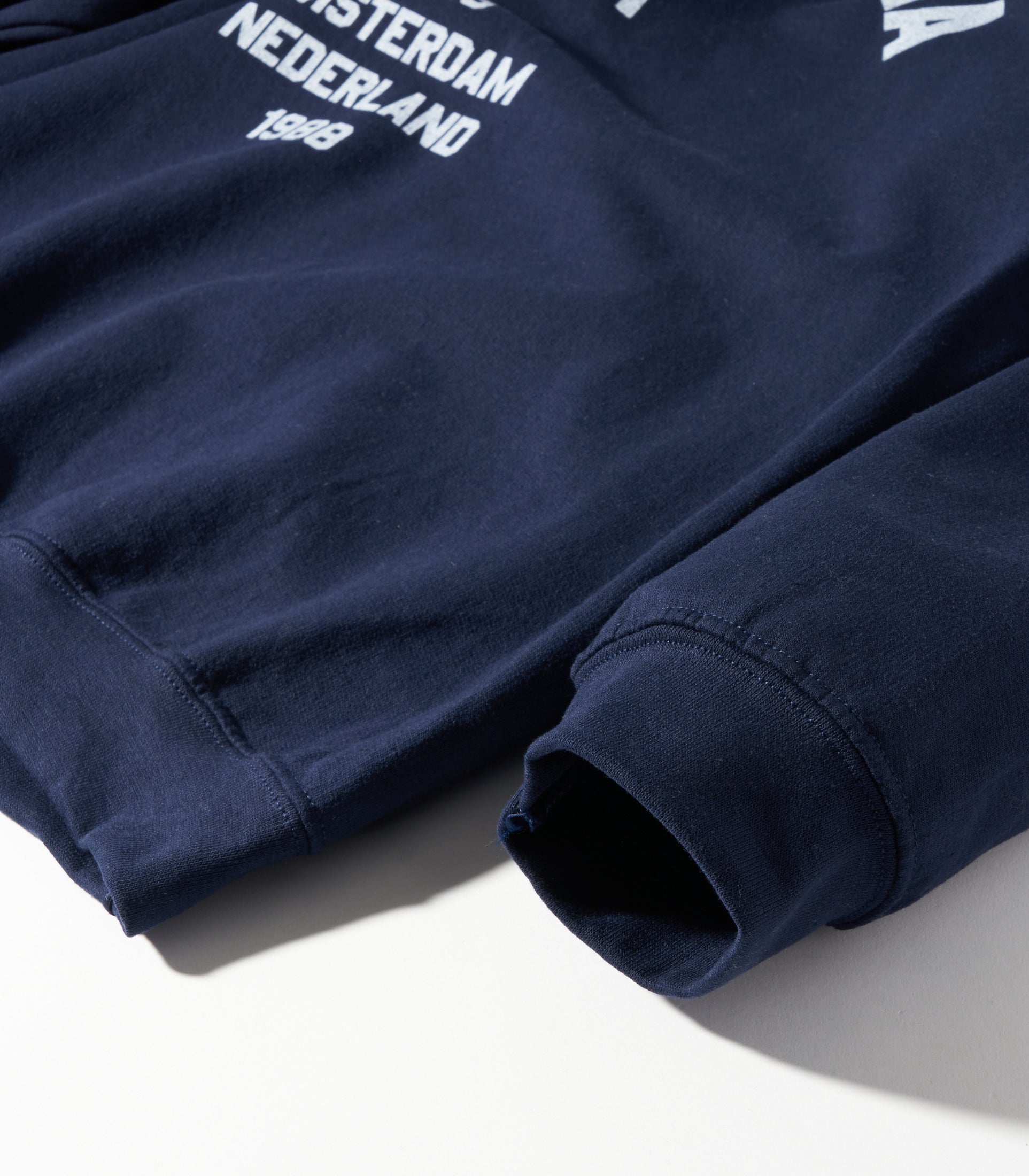 画像をギャラリービューアに読み込む, College Print Sweat Shirt NAVY
