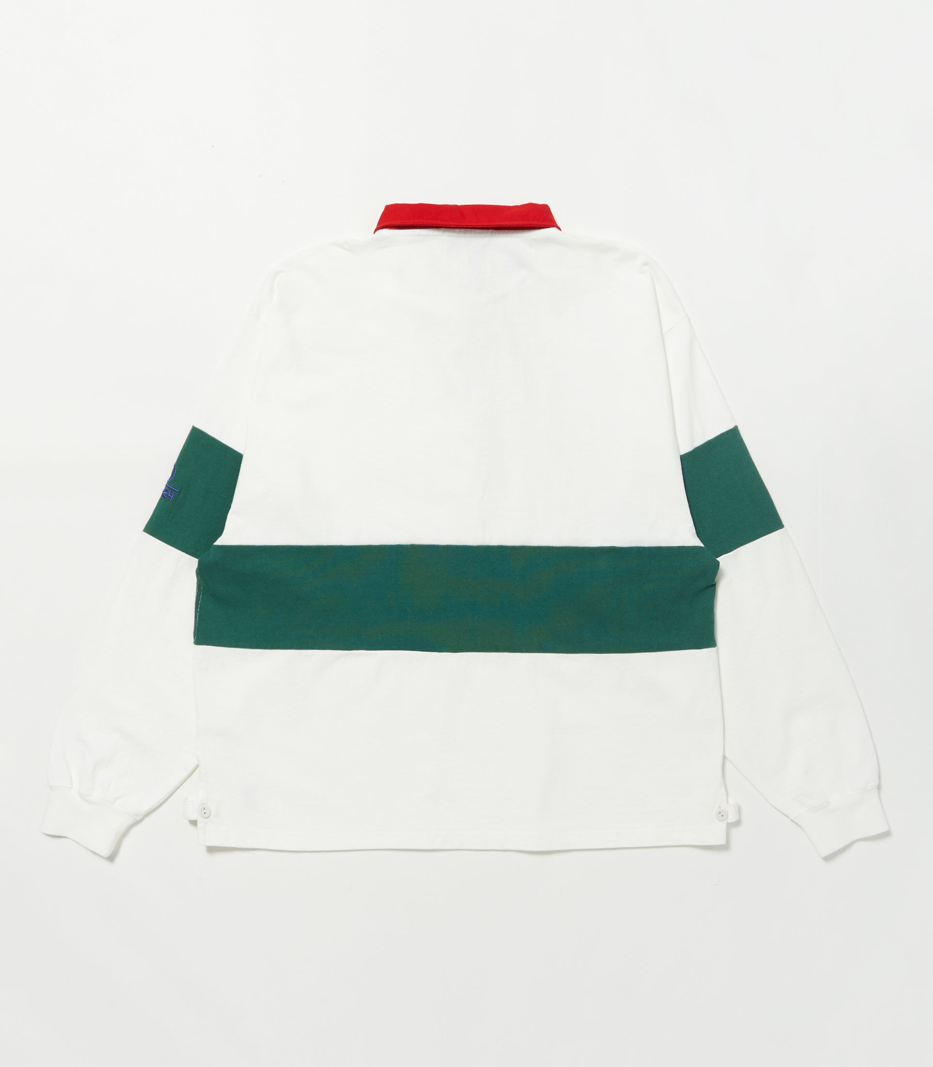 Load image into Gallery viewer, 24SS L/S Rugby Shirt WHITE×GREEN
