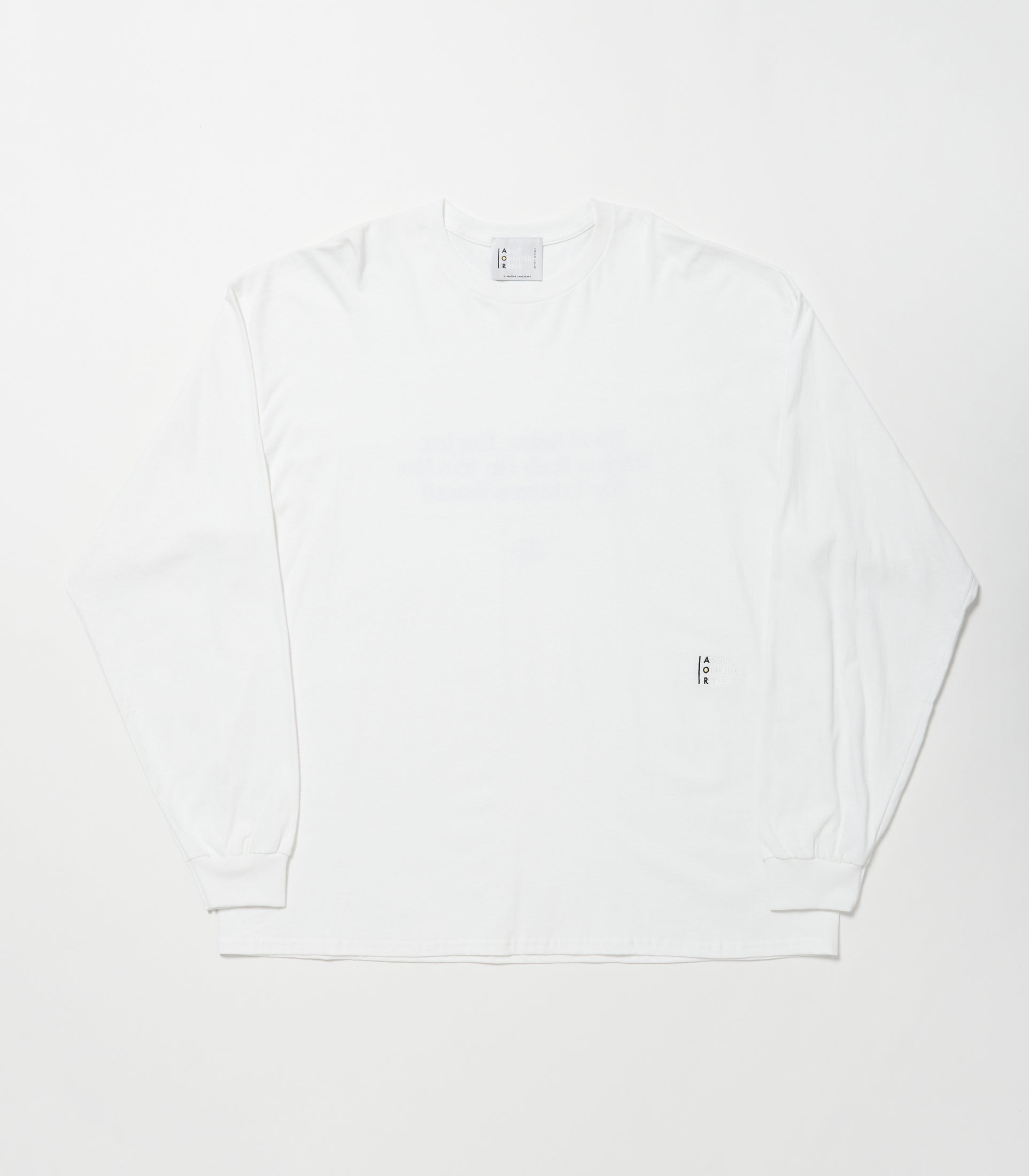 将图片加载到图库查看器，JAZZ Message Print L/S T-Shirt WHITE×BLUE
