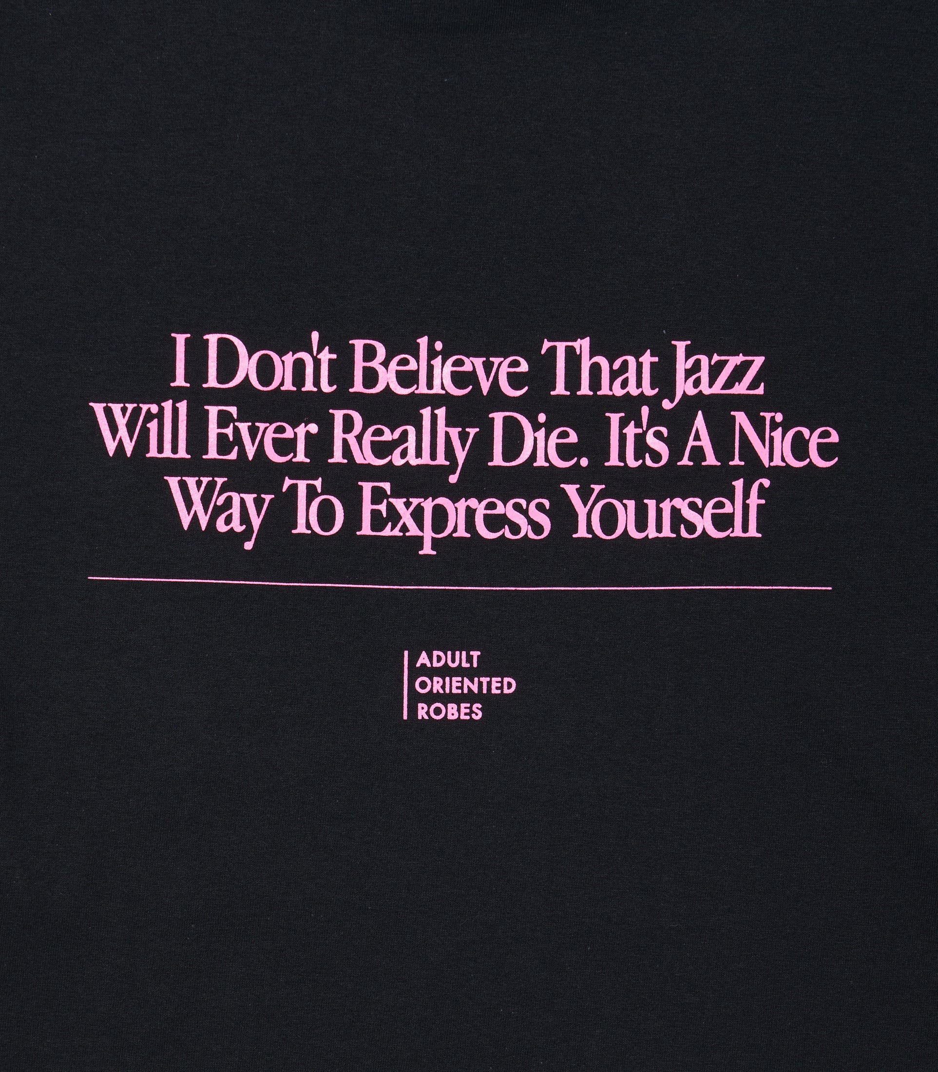 将图片加载到图库查看器，JAZZ Message Print L/S T-Shirt BLACK×PINK
