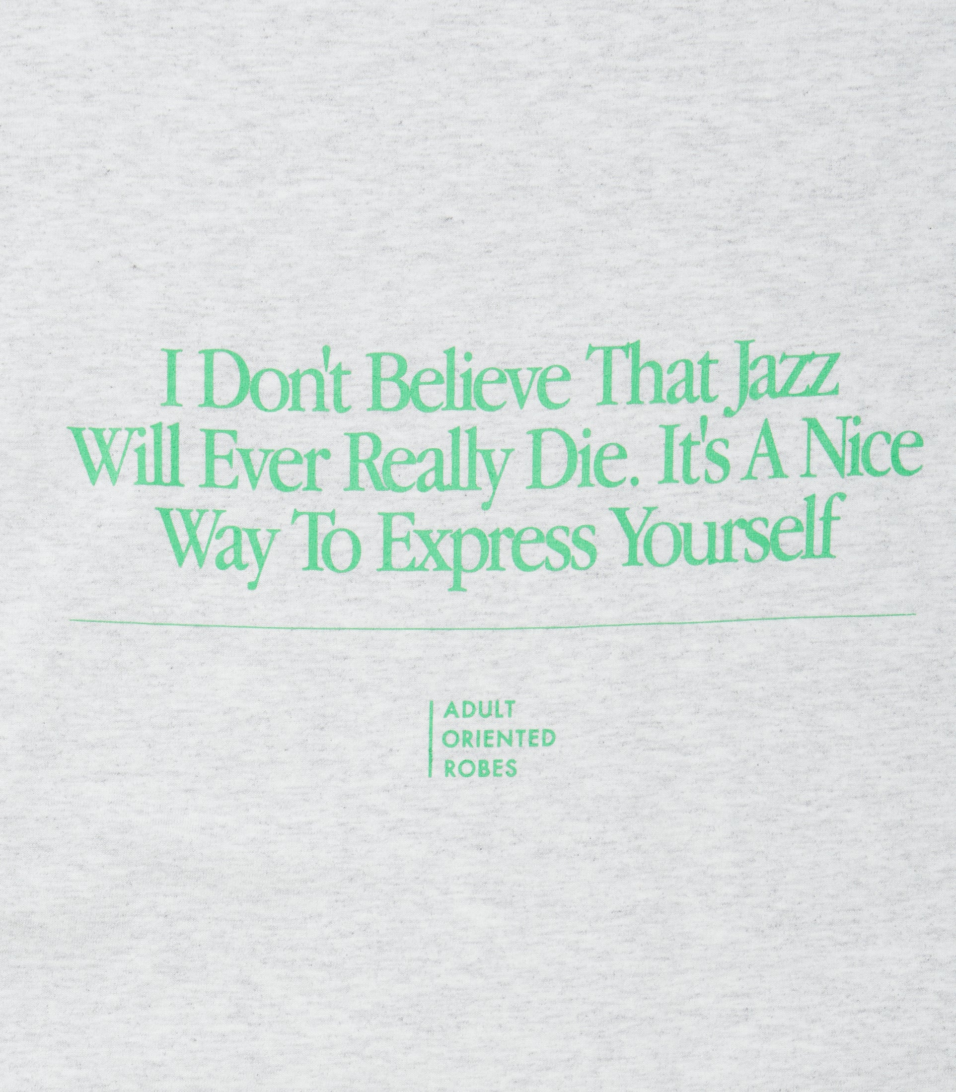 将图片加载到图库查看器，JAZZ Message Print L/S T-Shirt HEATHER GRAY×GREEN
