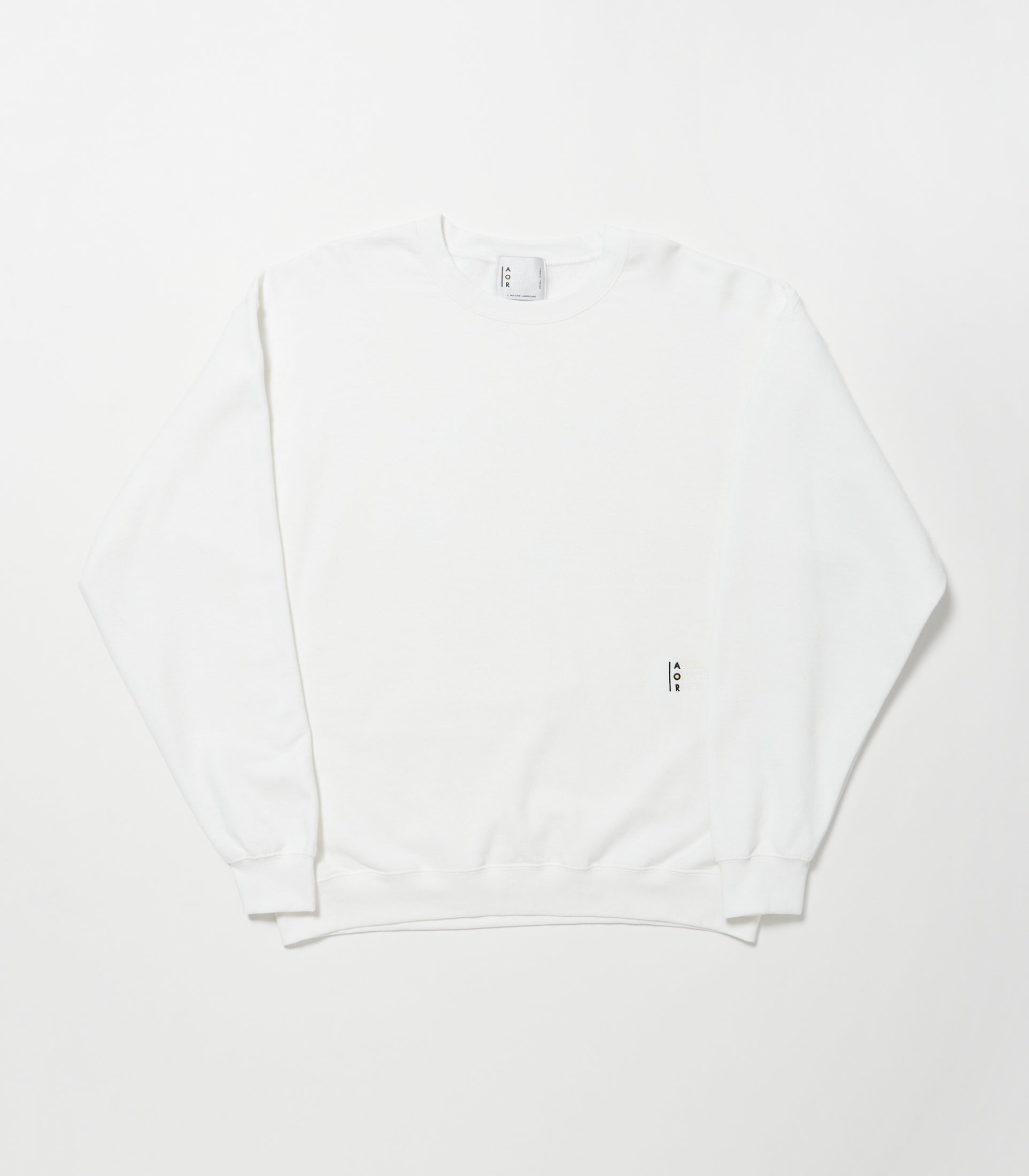 将图片加载到图库查看器，Compact Disc Print Sweat Shirt WHITE
