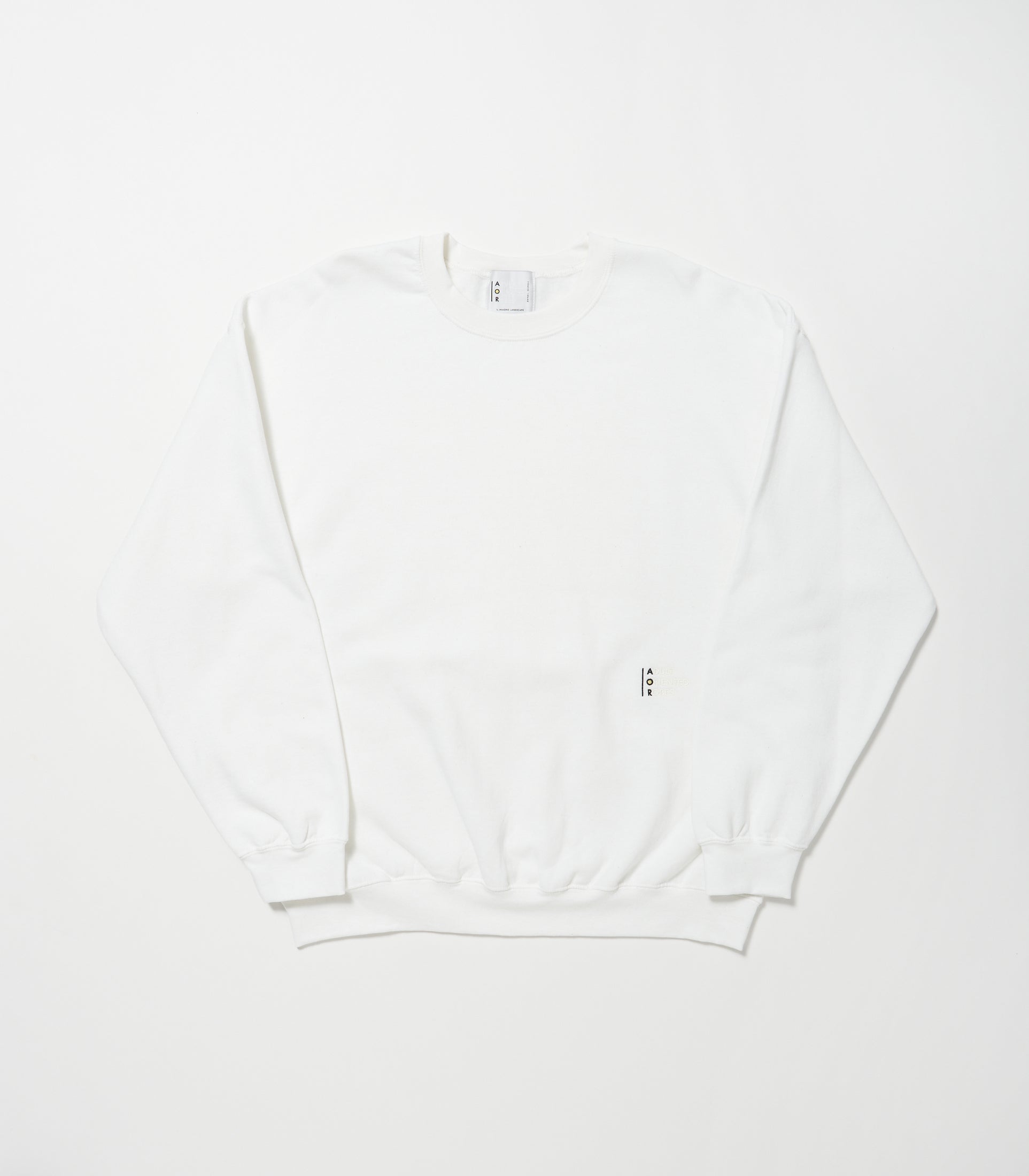 将图片加载到图库查看器，New Wave CD Print Sweat Shirt WHITE
