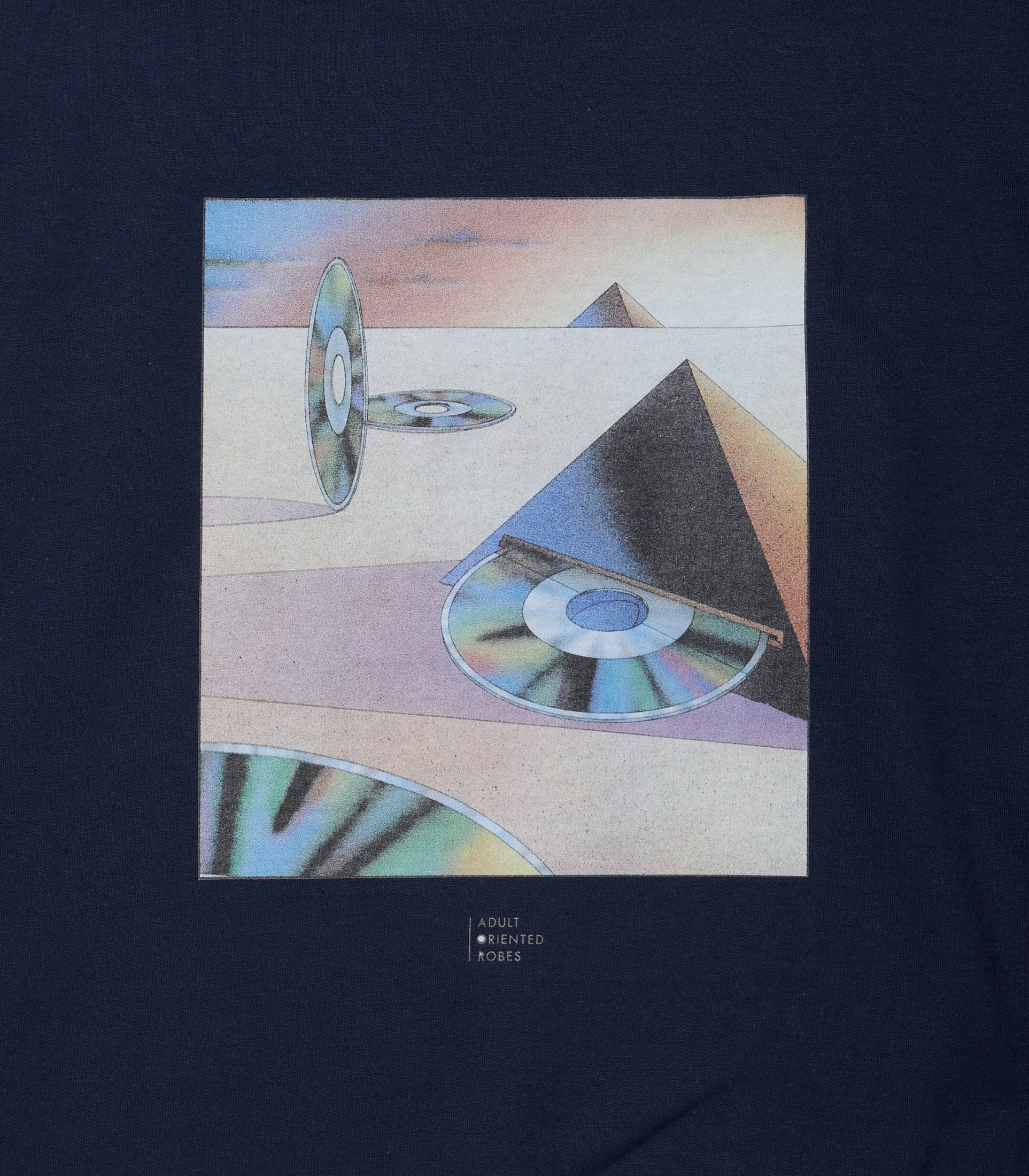 Load image into Gallery viewer, New Wave CD Print Sweat Shirt NAVY
