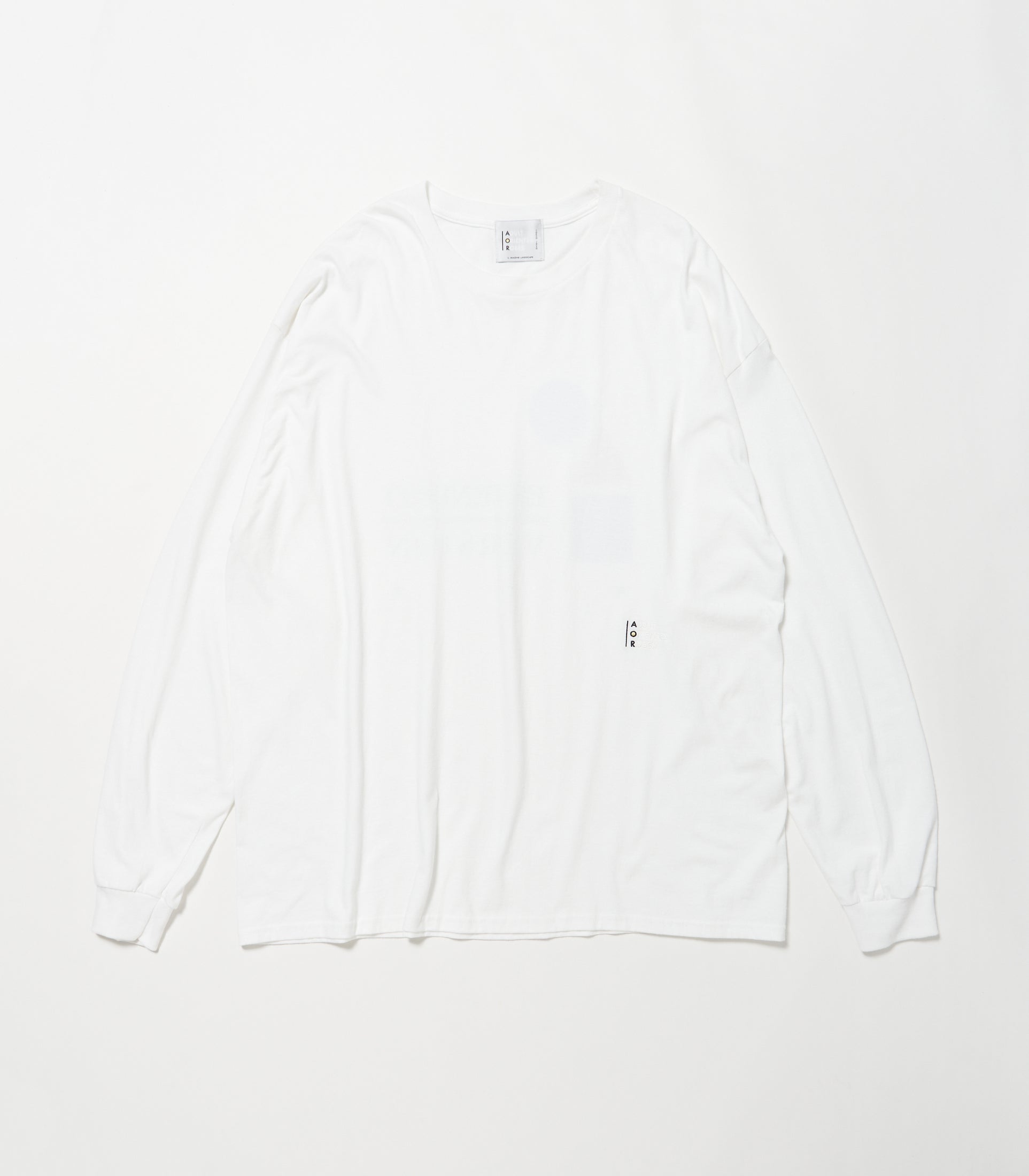 将图片加载到图库查看器，EXTENDED VERSION L/S T-Shirt WHITE
