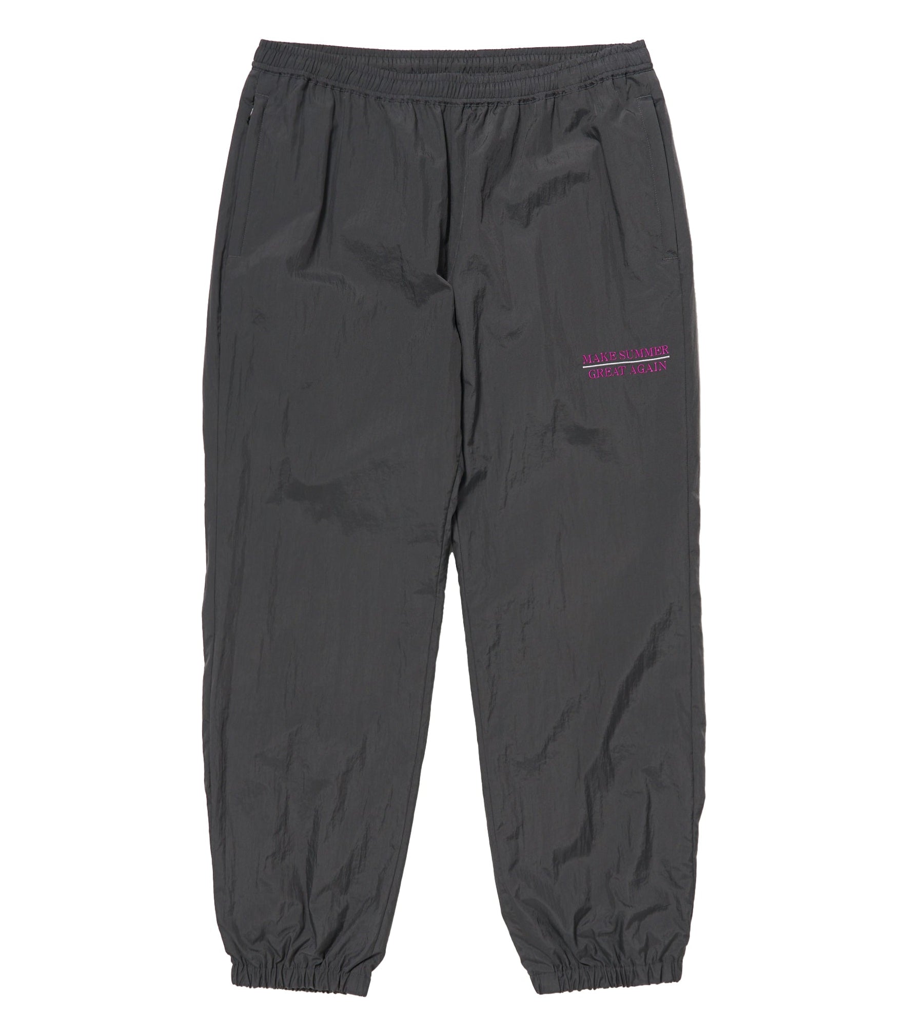 ADULT ORIENTED ROBES ナイロントラックパンツ アイボリーXL