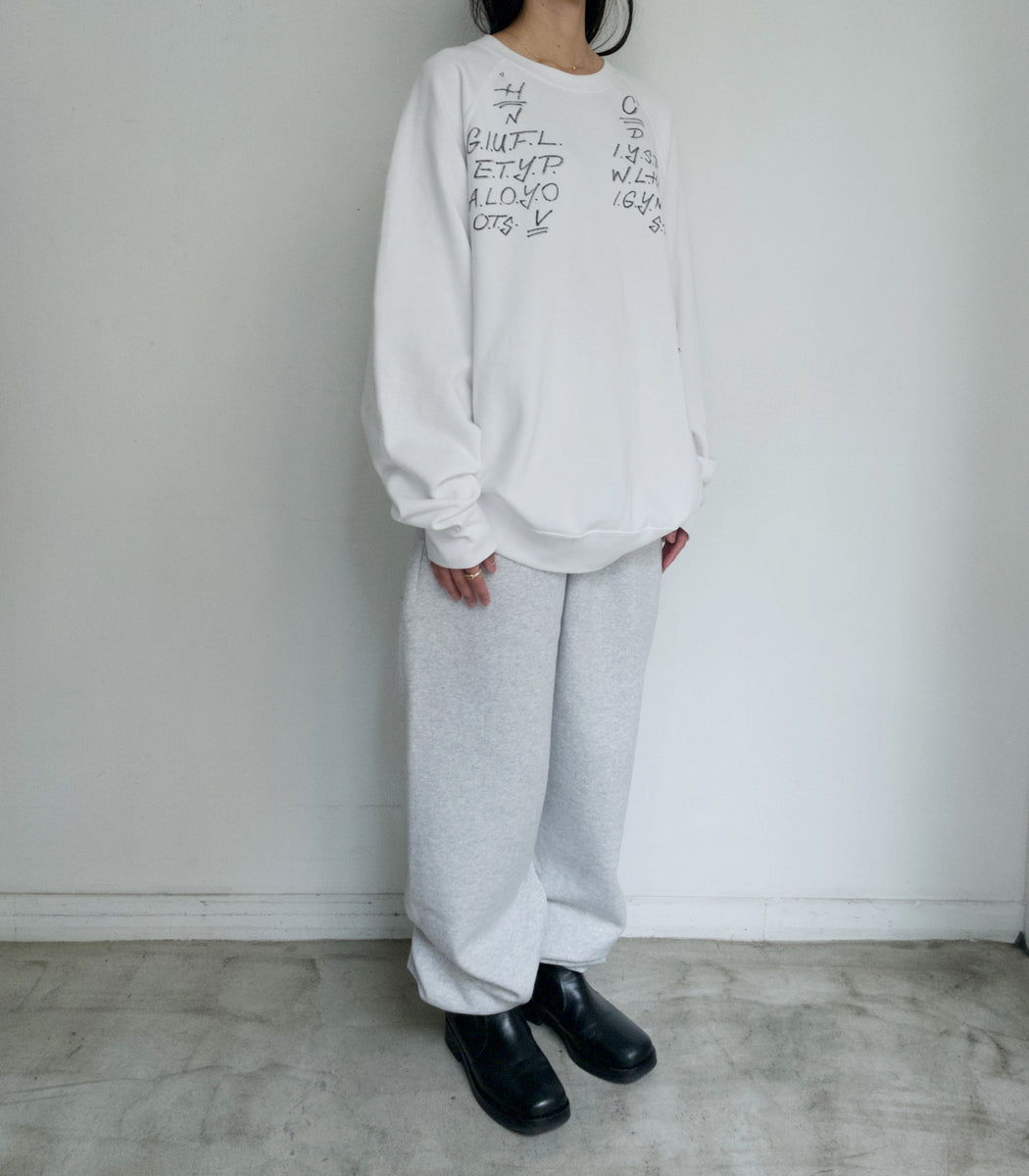 이미지를 갤러리 뷰어에 로드 , AOR Tagging Sweatshirts WHITE
