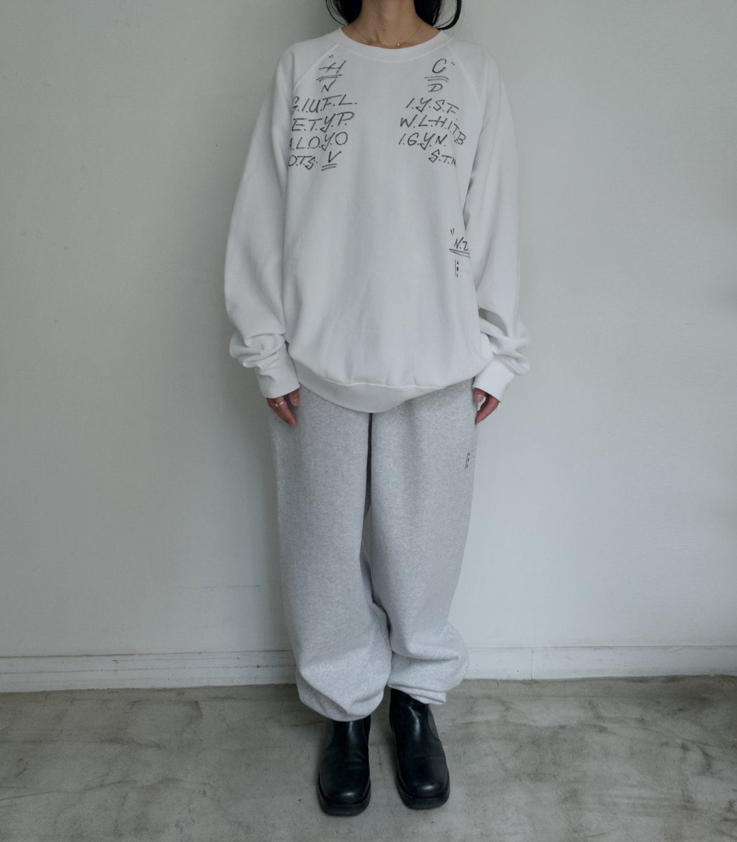 이미지를 갤러리 뷰어에 로드 , AOR Tagging Sweatshirts WHITE

