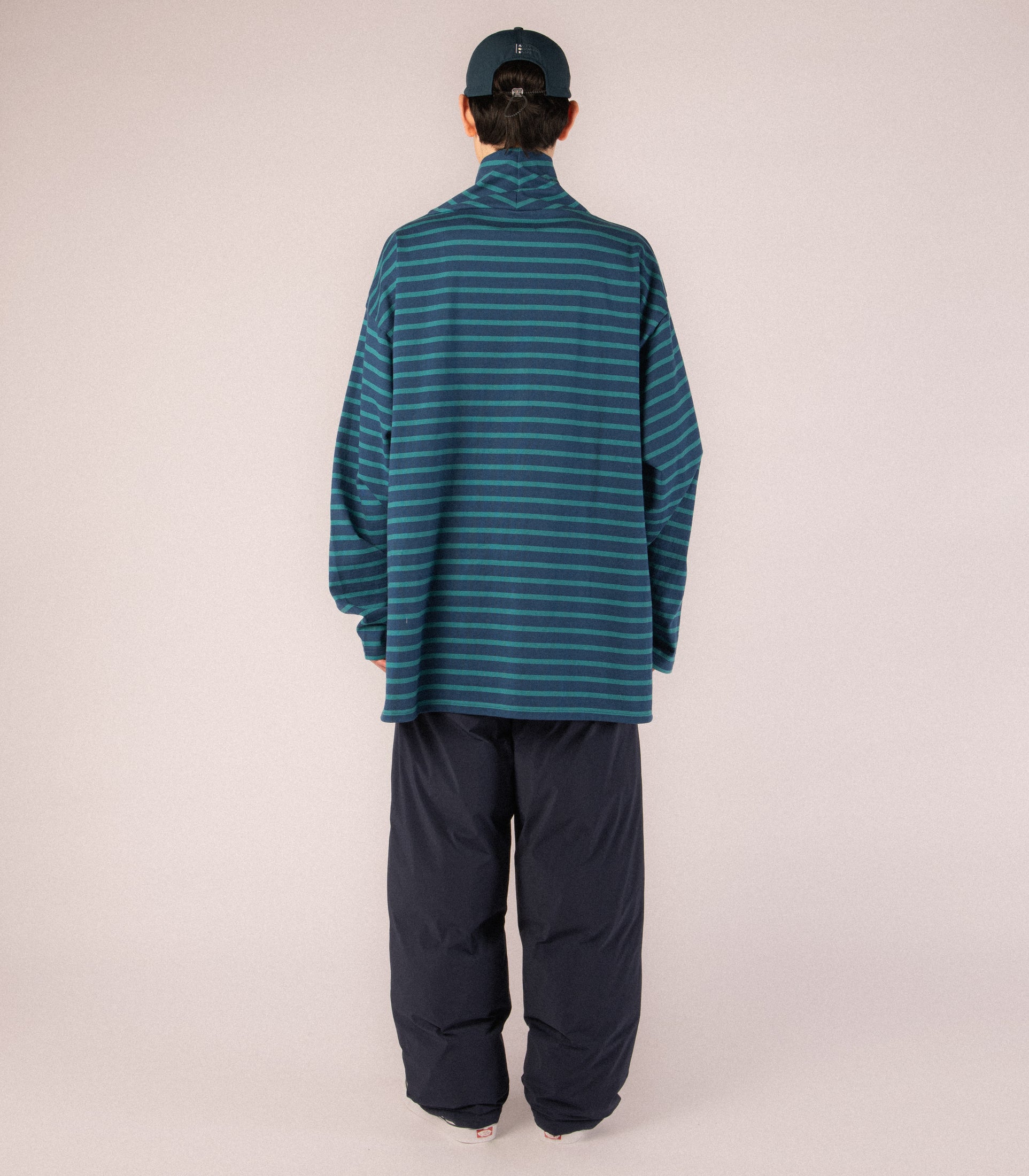 画像をギャラリービューアに読み込む, Border High neck NAVY×GREEN
