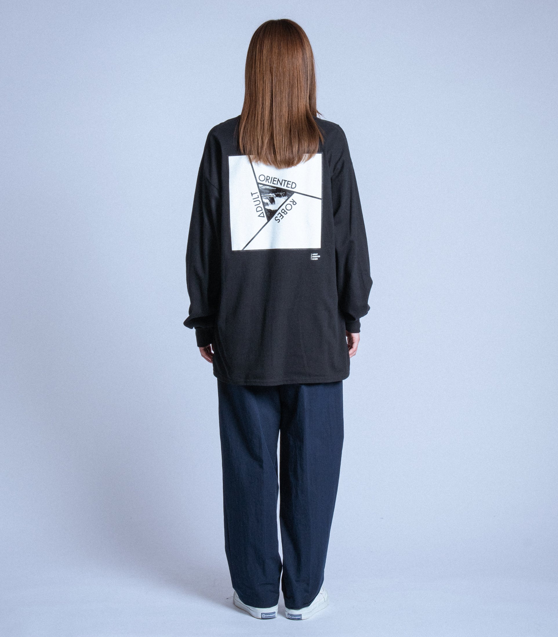 이미지를 갤러리 뷰어에 로드 , Niagara Print  L/S T-Shirt BLACK
