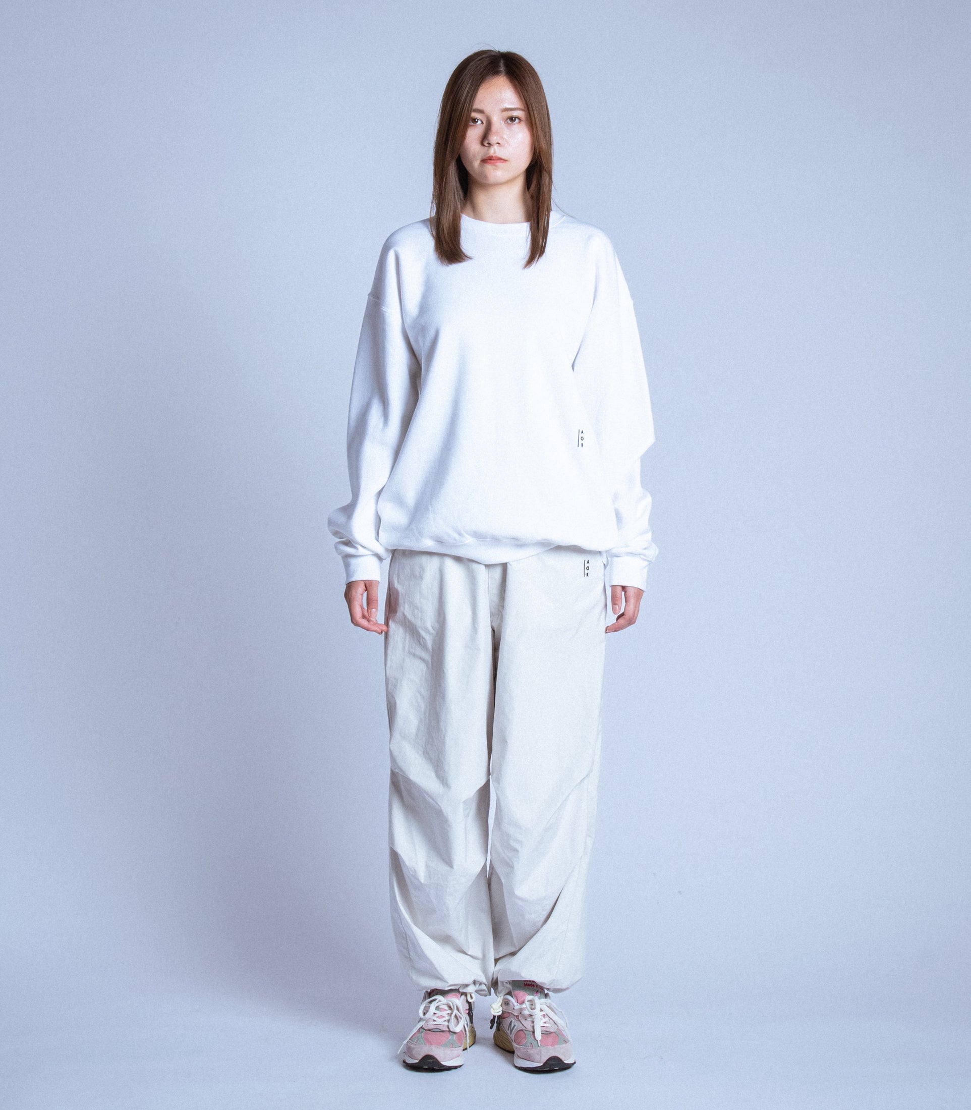 将图片加载到图库查看器，Compact Disc Print Sweat Shirt WHITE
