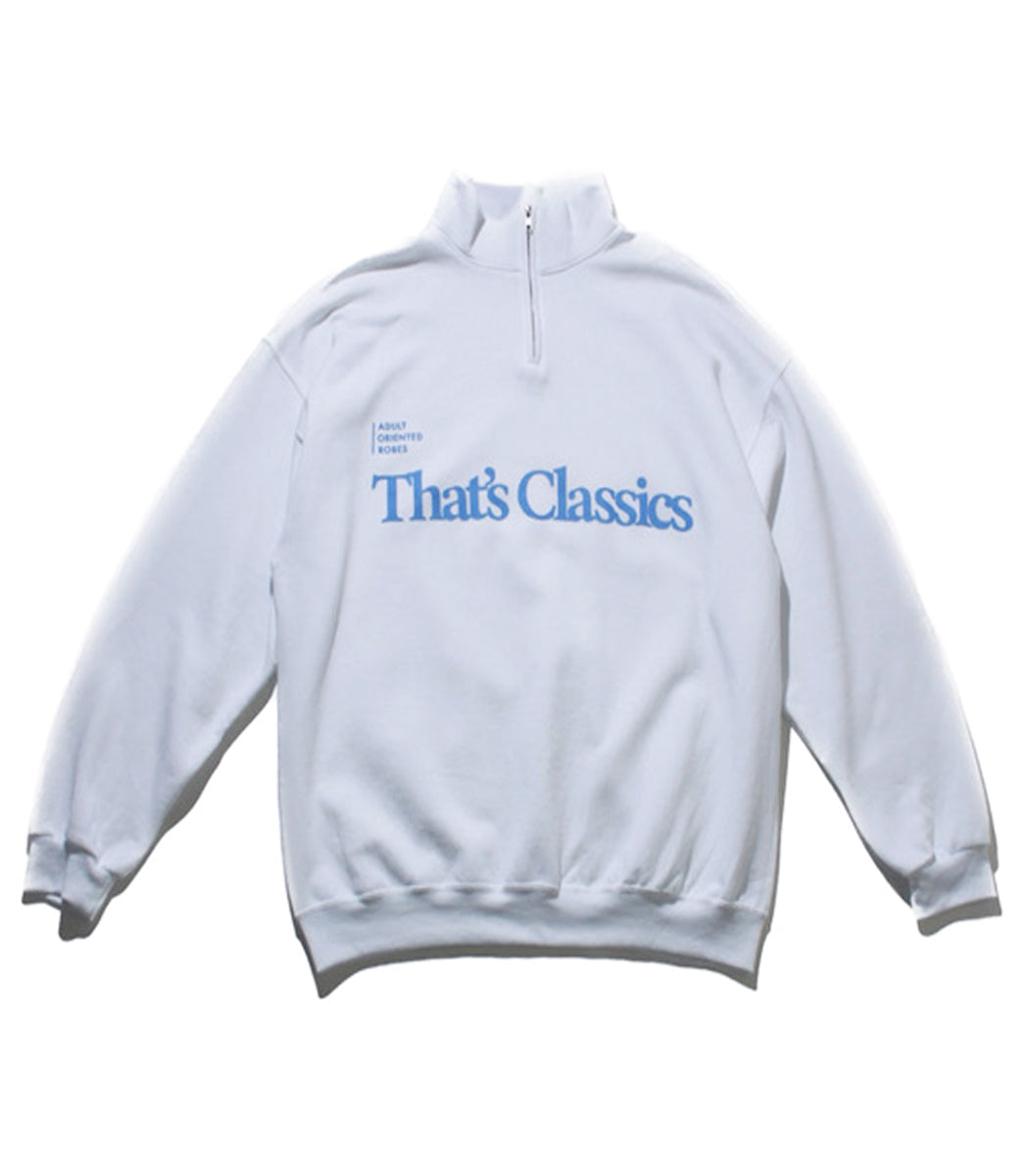 画像をギャラリービューアに読み込む, AOR CLASSICS Zip Up Sweat WHITE
