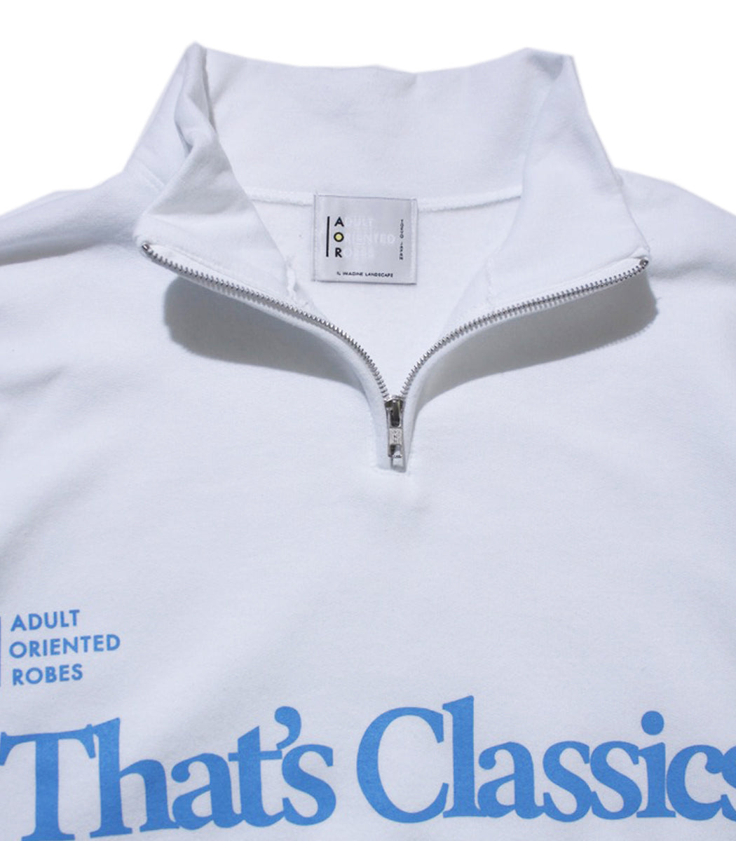 画像をギャラリービューアに読み込む, AOR CLASSICS Zip Up Sweat WHITE
