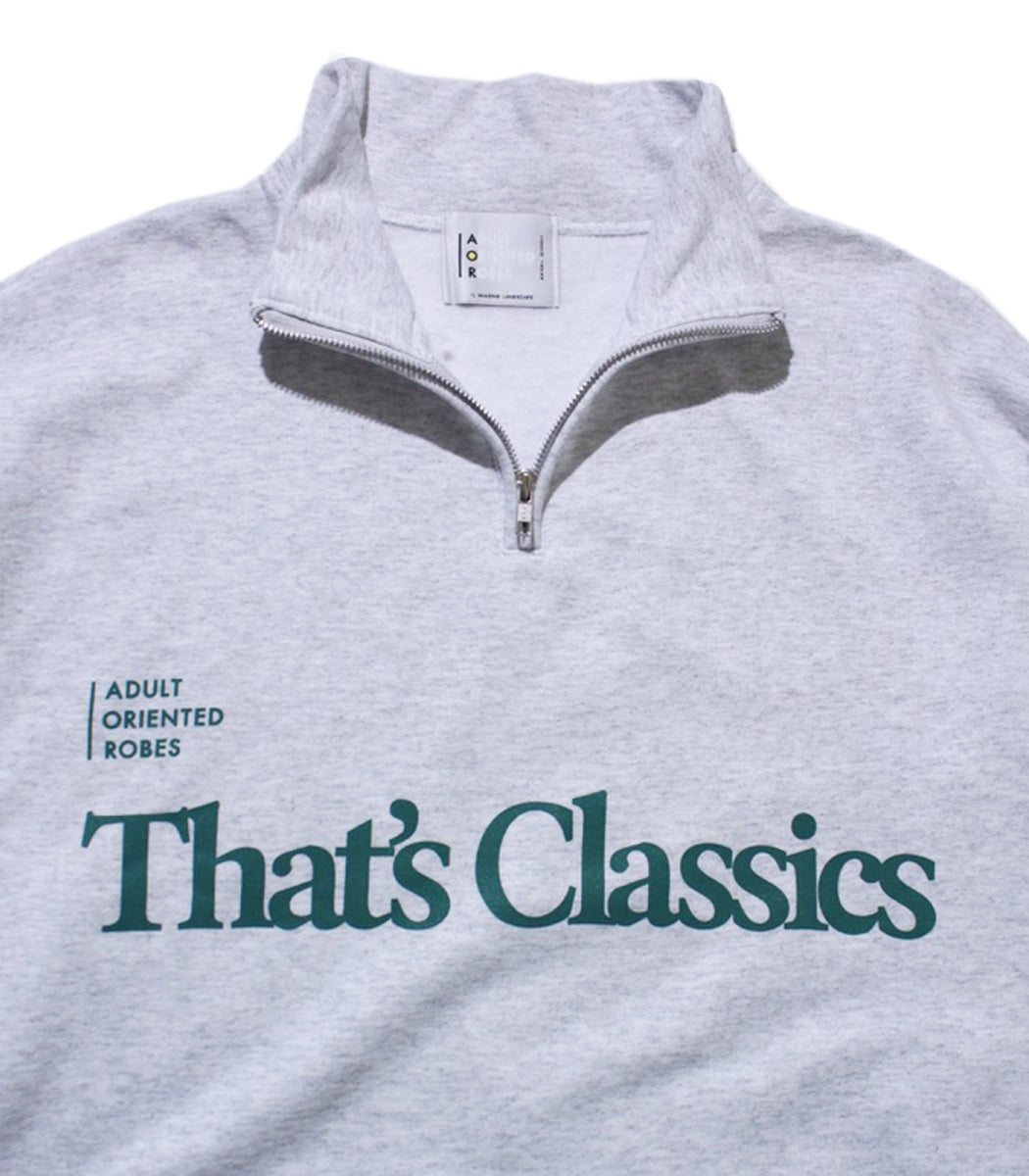 画像をギャラリービューアに読み込む, AOR CLASSICS Zip Up Sweat ASH

