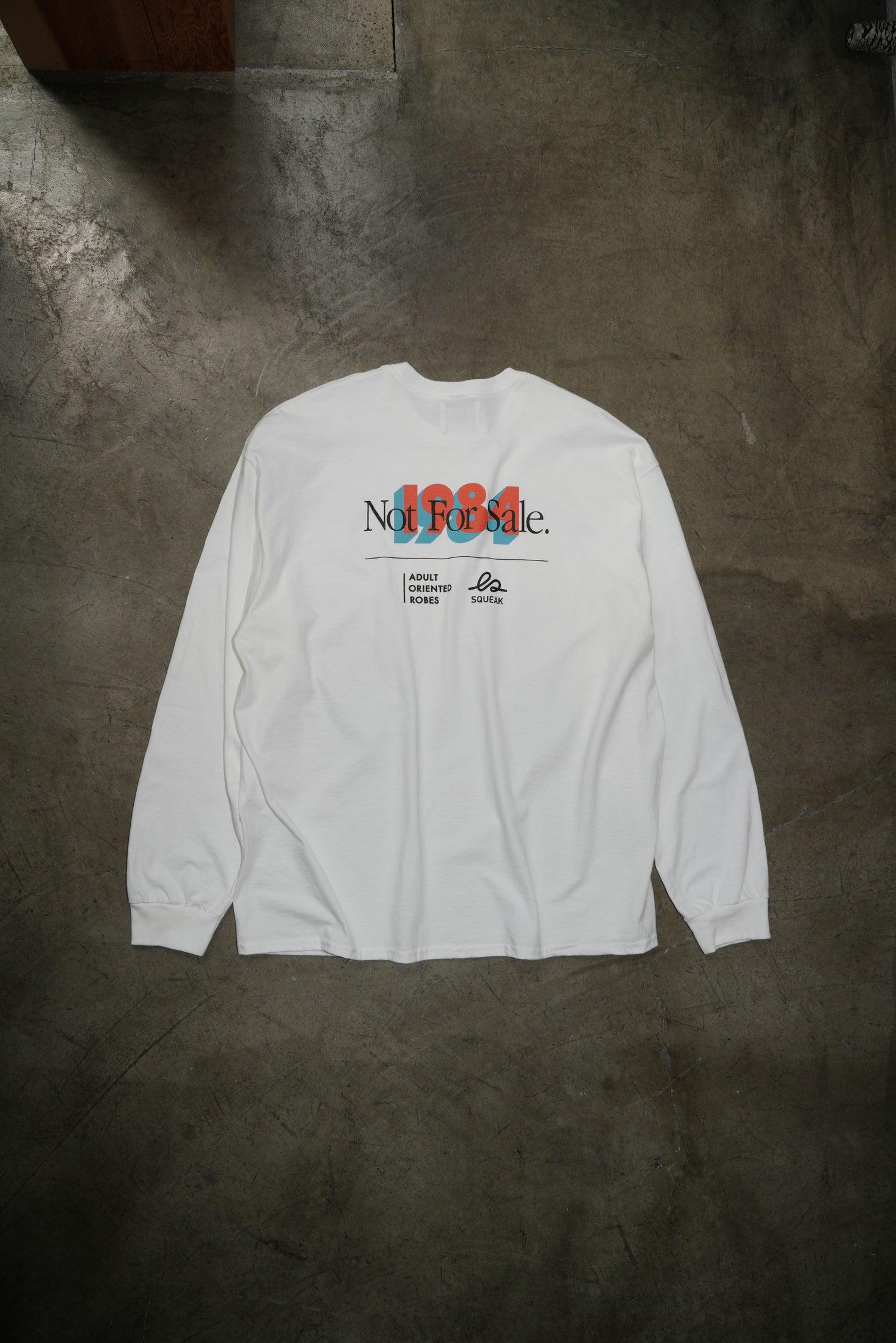 将图片加载到图库查看器，AOR × SQUEAK 1984 Not For Sale L/S TEE White
