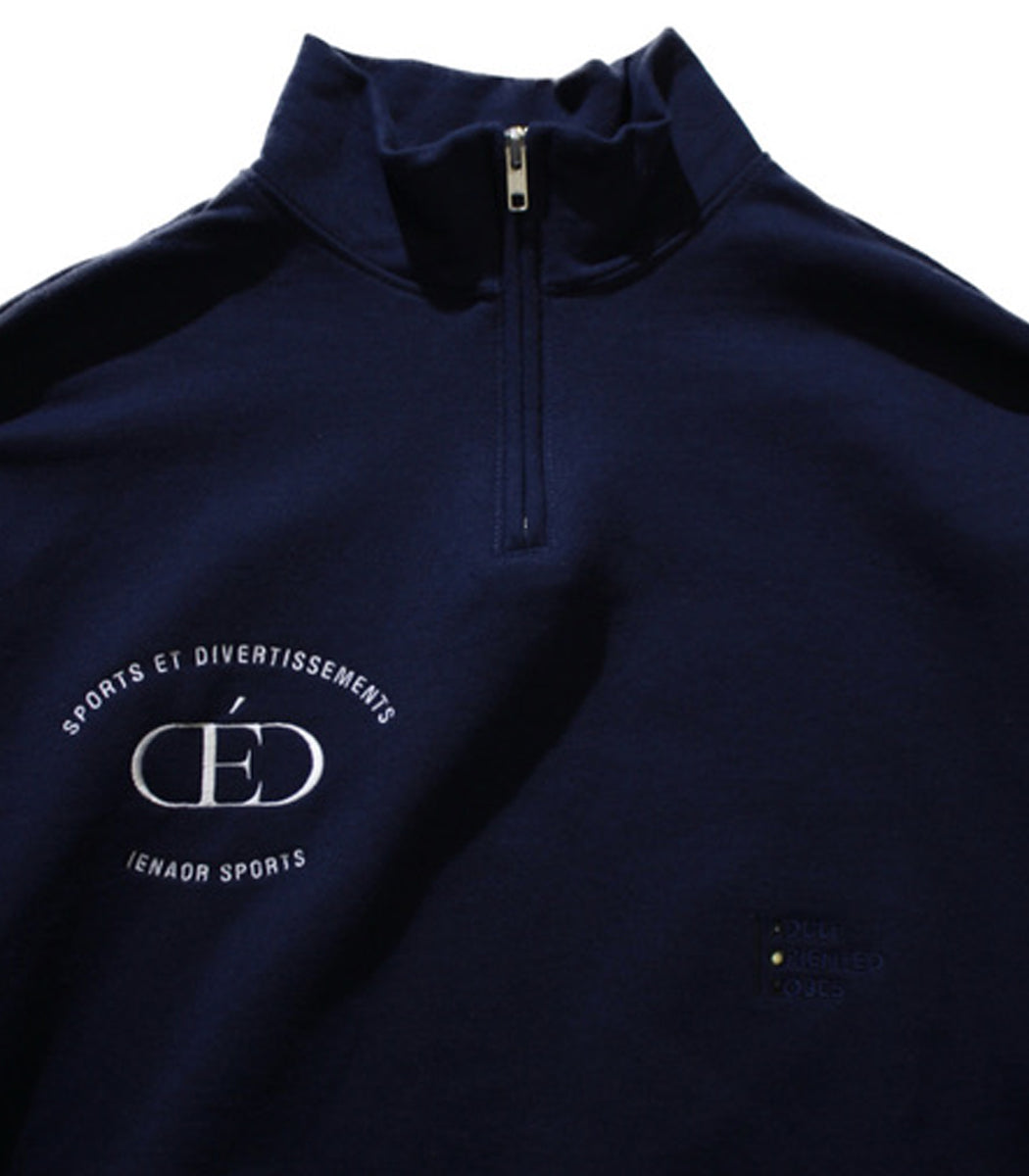 画像をギャラリービューアに読み込む, IENAOR Zip Up Sweat NAVY
