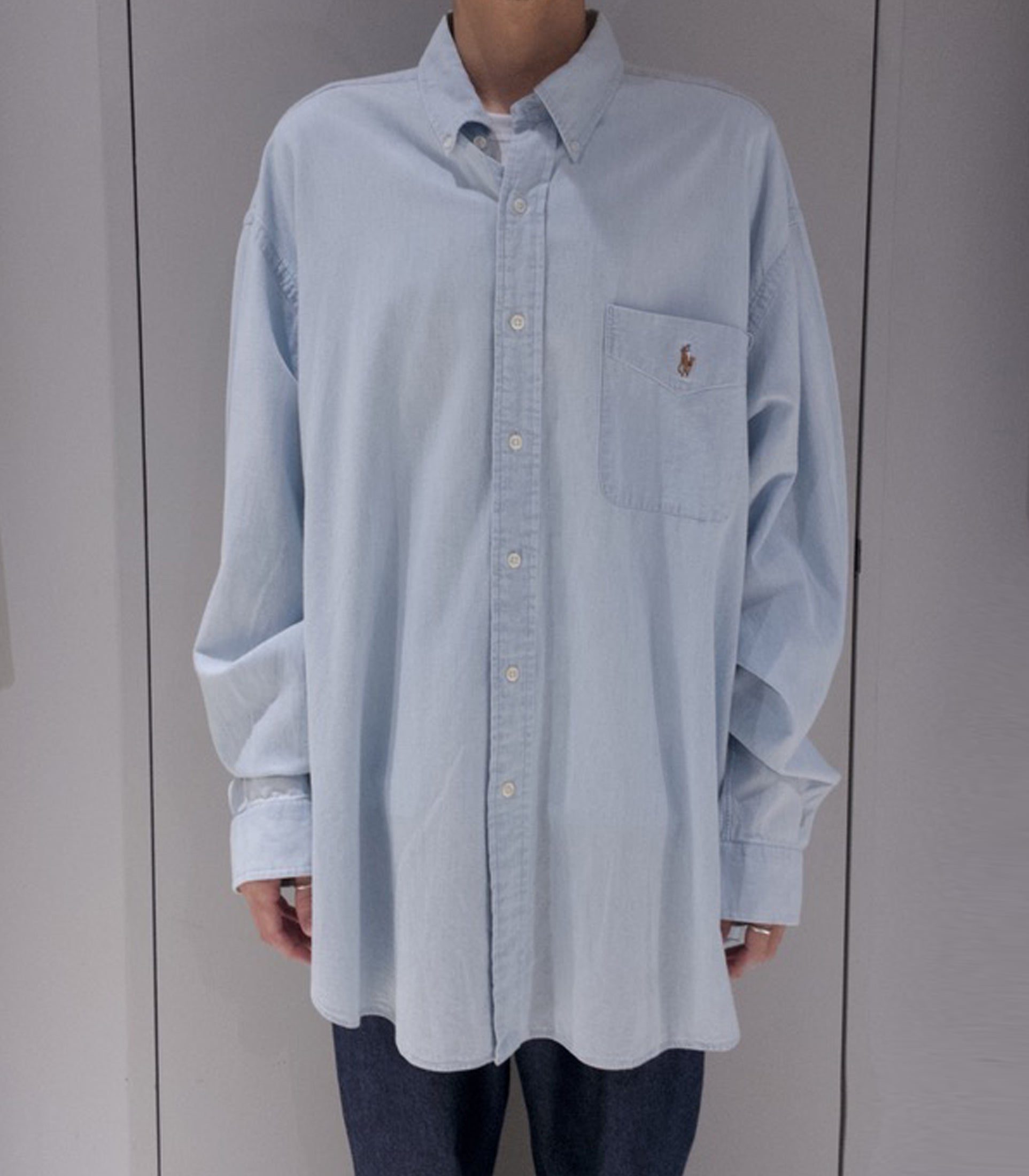 이미지를 갤러리 뷰어에 로드 , ”VINTAGE” Ralph Lauren Denim Big Shirts
