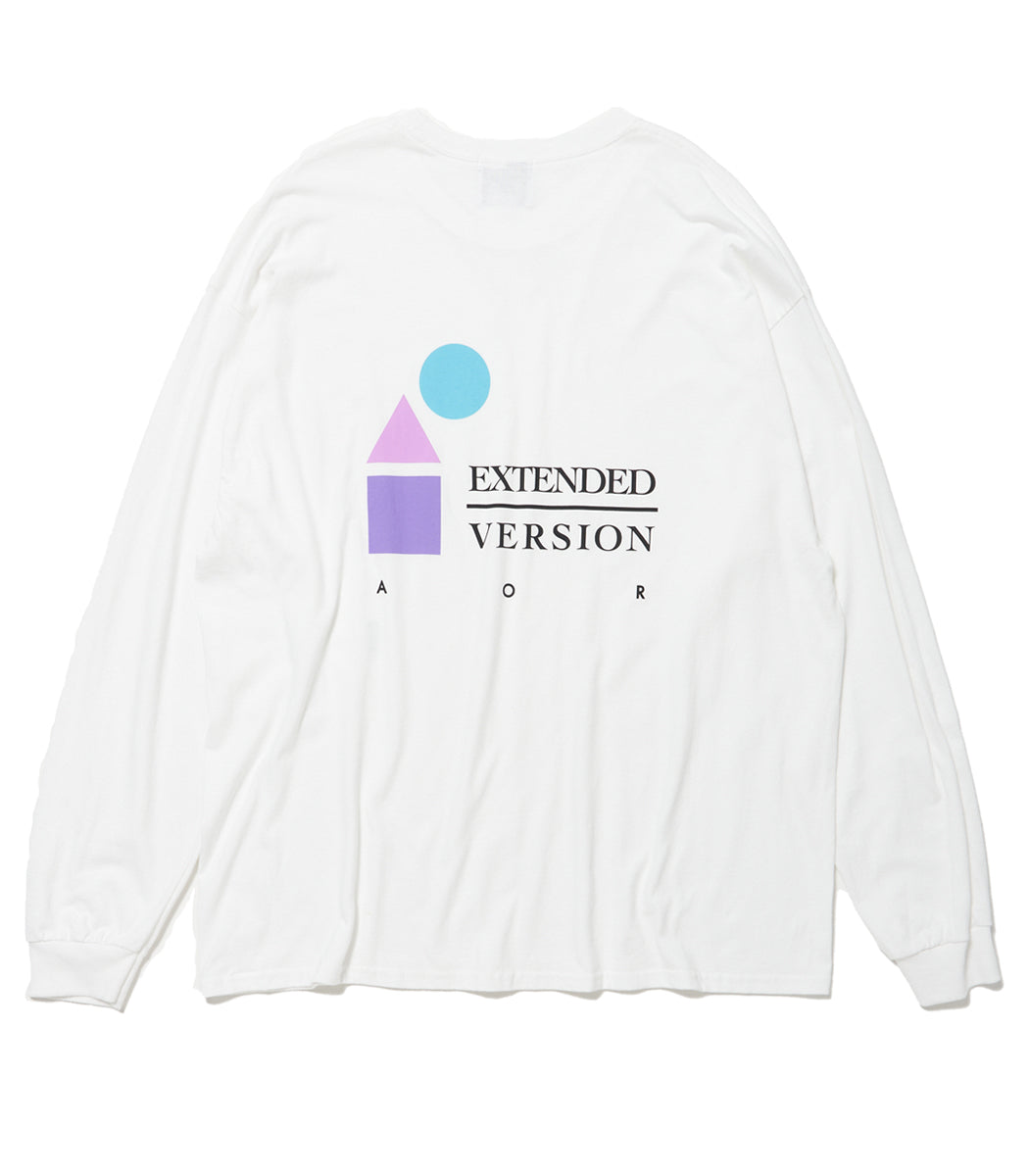 将图片加载到图库查看器，EXTENDED VERSION L/S T-Shirt WHITE
