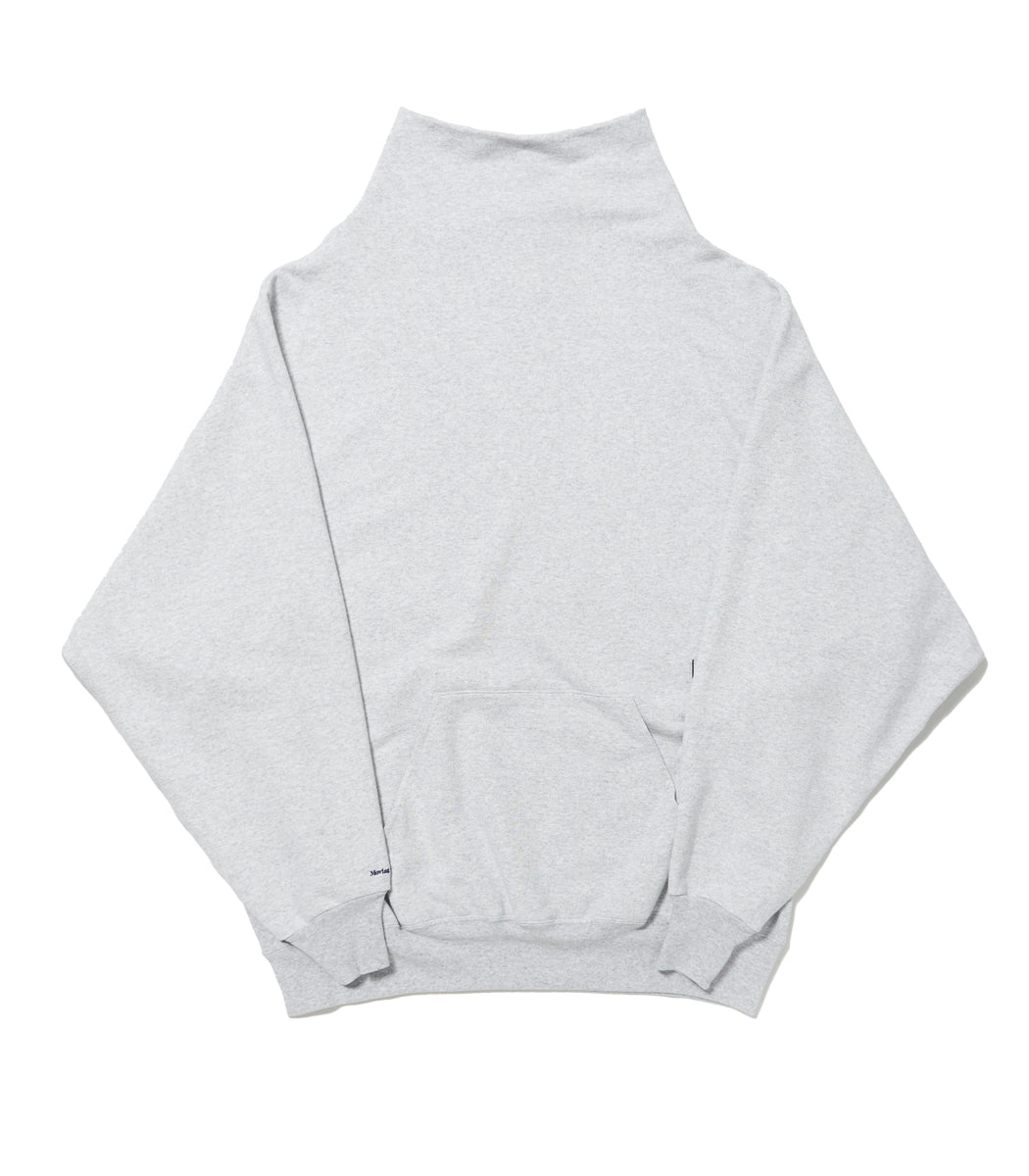 将图片加载到图库查看器，High Neck Sweat Shirt HEATHER GRAY
