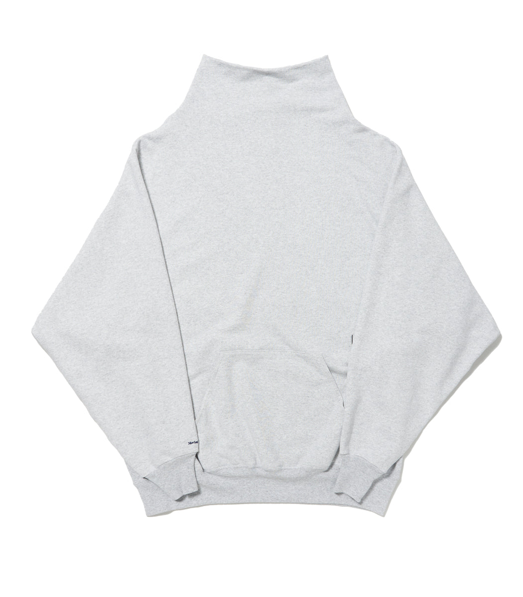 Load image into Gallery viewer, High Neck Sweat Shirt HEATHER GRAY
