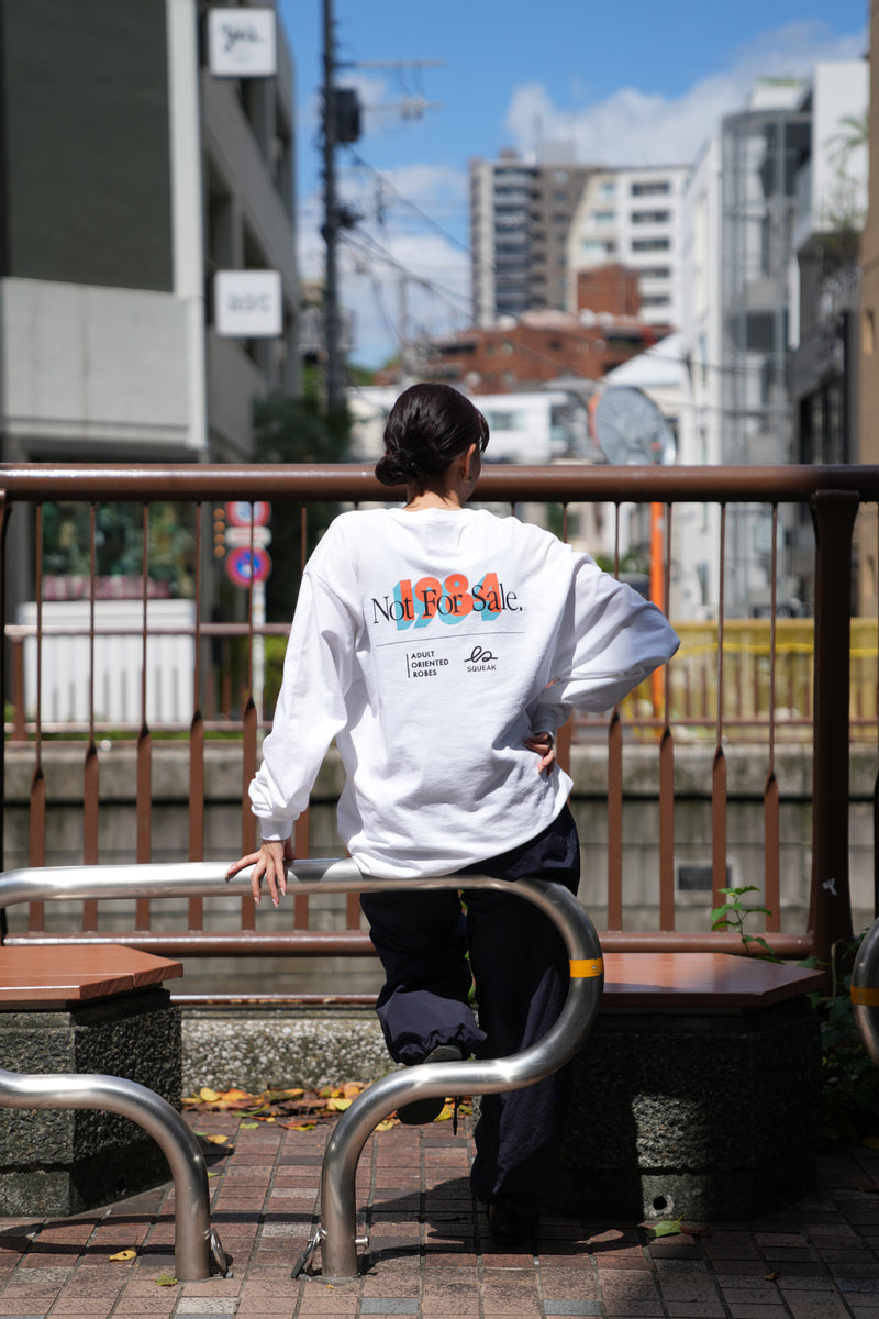 将图片加载到图库查看器，AOR × SQUEAK 1984 Not For Sale L/S TEE White
