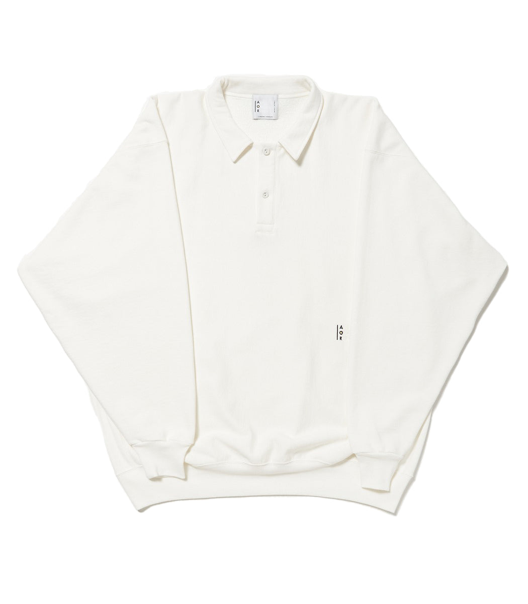 이미지를 갤러리 뷰어에 로드 , L/S Sweat Rugby Shirt Style Off White
